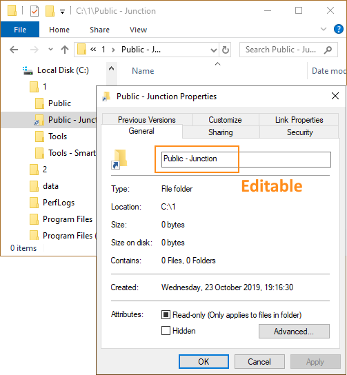 windows 10 folder properties file count wrong